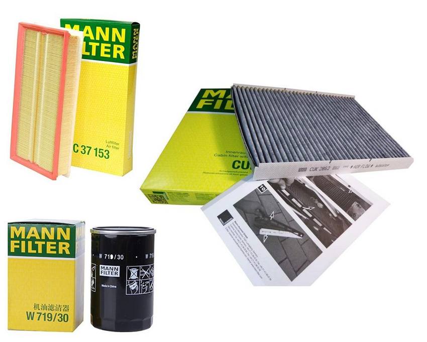 Audi VW Filter Service Kit 1J0819644A - MANN-FILTER 1647931KIT